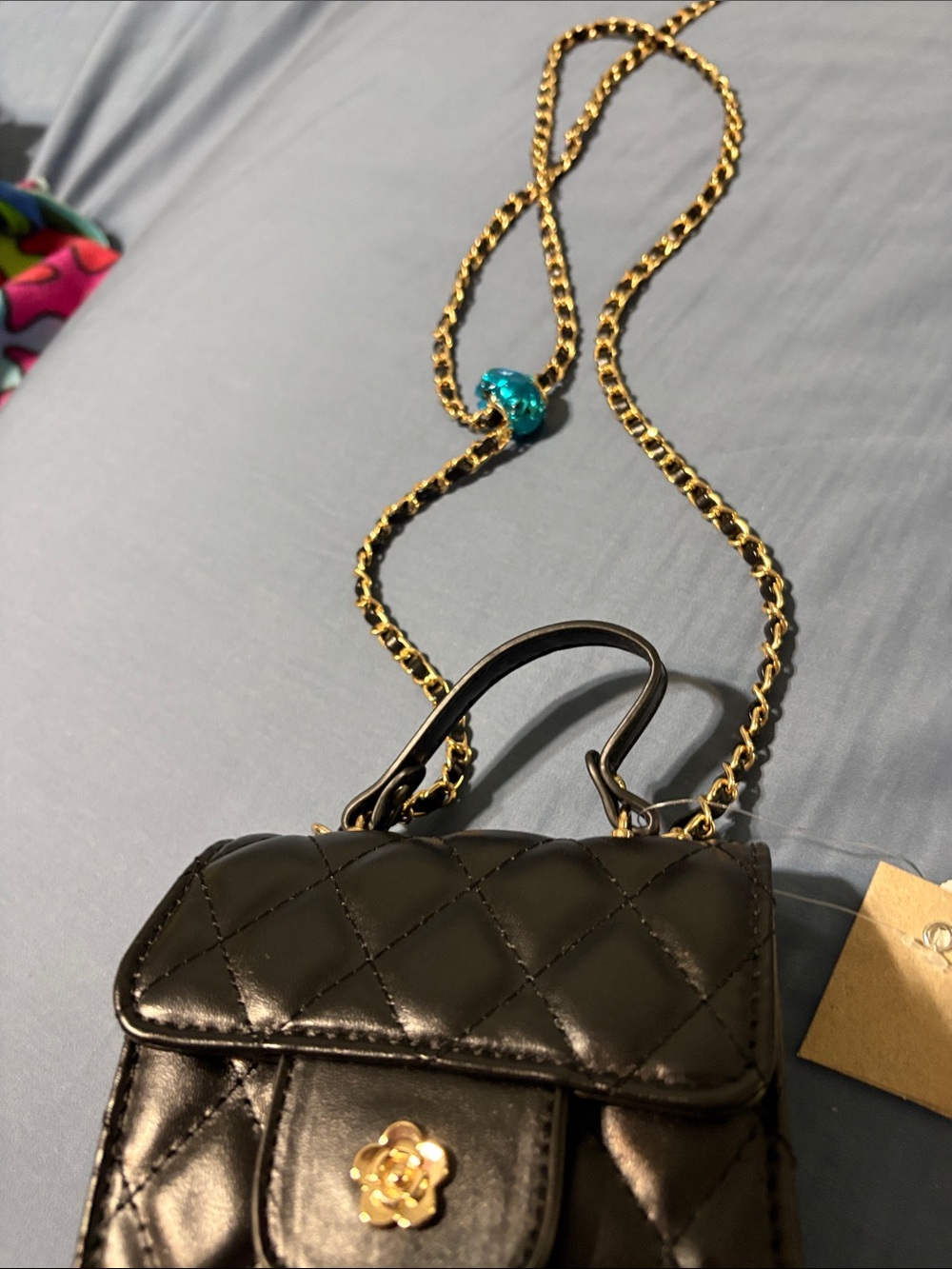 Juicy Couture Black Quilted wristlet with mini black crossbody purse. Nwt. - Picture 6 of 15
